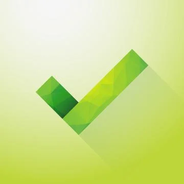 Check mark green Stock-Illustration