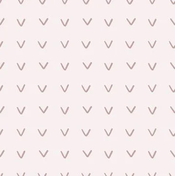 Check mark herringbone hand drawn seamless pattern delicate beige color Stock Illustration