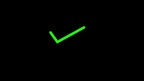 Check mark icon animated video Stock Footage 294697333