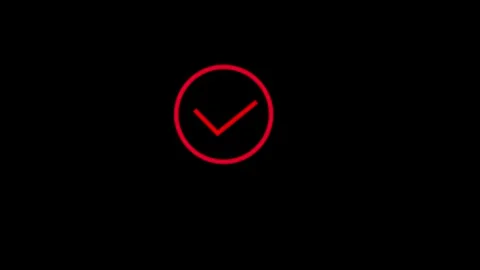 Check mark icon animated video Stock Footage 294697335