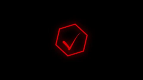 Check mark icon animated video. Modern green check mark icon animation on a.. Stock Footage 310755831