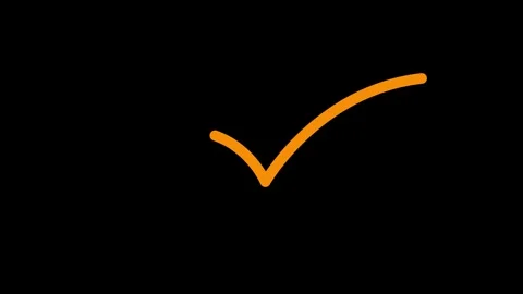 Check mark icon animation on background. Stockbeeldmateriaal 346490360