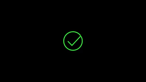 Check mark icon animation on the backgrounds. 4k video Stock Footage 306557969