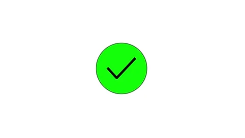 Check mark icon. Animation of check mark icon. Stock-Footage 304098816