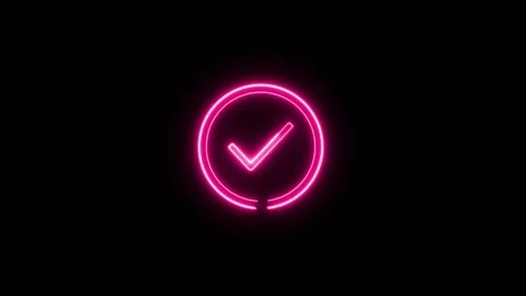 Check mark icon. Animation of check mark icon. Stock Footage 304098831