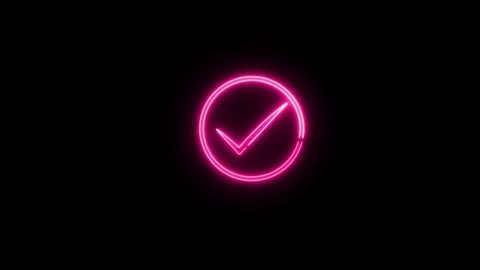 Check mark icon. Animation of check mark icon. Stock Footage 304098841