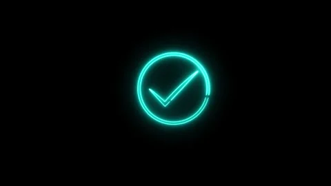 Check mark icon. Animation of check mark icon. Stock Footage 304098845
