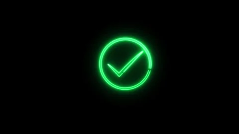 Check mark icon. Animation of check mark icon. Stock Footage 304098848