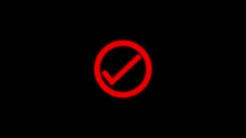 Check mark icon animation, tick mark Stock Footage 258902059