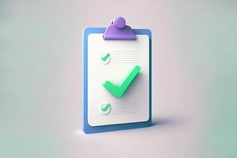 Check mark icon. Approvement concept. Document, file, clipboard, checklist... イラスト素材