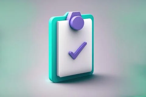 Check mark icon. Approvement concept. Document, file, clipboard, checklist... Stock Illustration