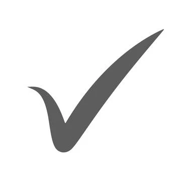 Check mark icon. Flat design style. Vector EPS10. Illustrazione stock