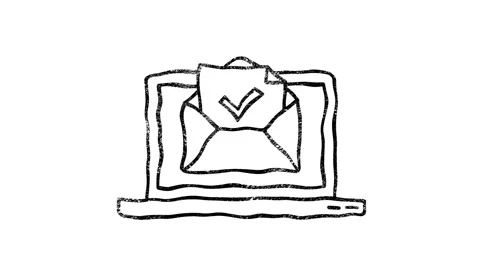 Check mark icon in hand draw style. Motion graphics. Vidéo 151566470