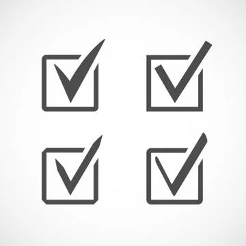 Check  mark  icon Stock Illustration