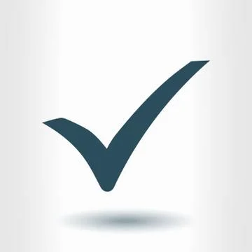 Check mark icon. Illustrazione stock