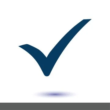 Check mark icon. Stock Illustration
