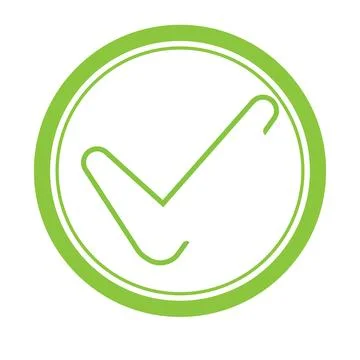 Check mark icon logo element Stock Illustration