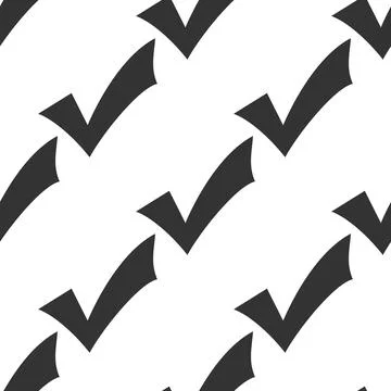Check mark icon pattern on white background. Vector Illustration イラスト素材