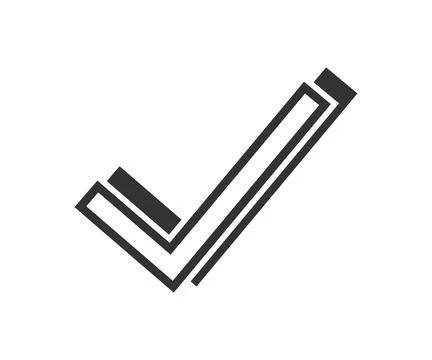Check mark icon. Povitive choice symbol. Sign app button vector. Stock Illustration