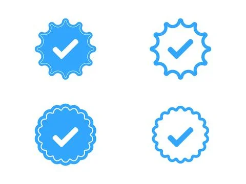Check mark icon set, Check mark sign vector Stock Illustration