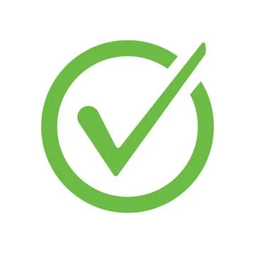Check mark icon symbols vector. symbol for website computer and mobile vector Stock Illustration