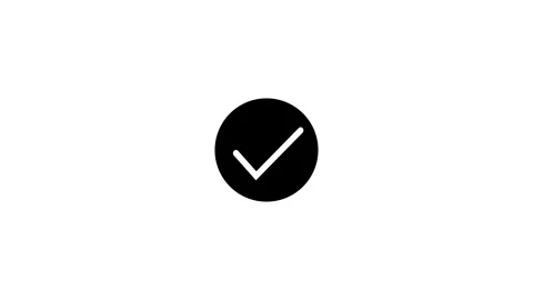 Check mark icon, Tick mark icon, Right mark icon animation . Stock Footage 308241541