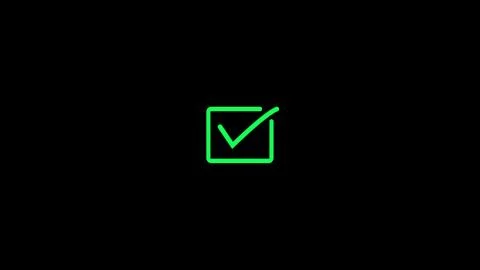 Check mark icon, Tick mark icon, Right mark icon. Stock Illustration