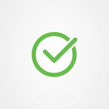 Check mark icon vector design Stock Illustration