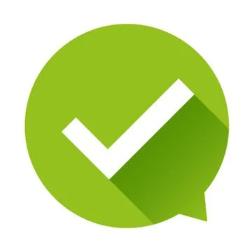 Check mark icon vector Stock Illustration