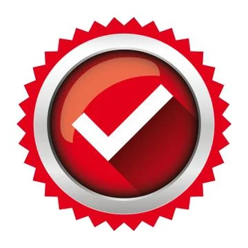 Check mark icon vector Stock Illustration
