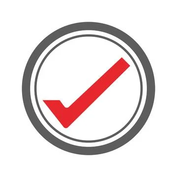 Check mark icon vector illustration design template Stock Illustration