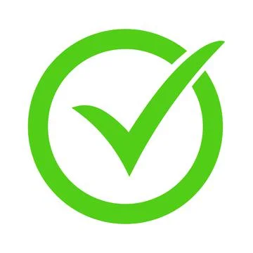 Check mark icon vector. Symbol for computer and mobile website 스톡 일러스트
