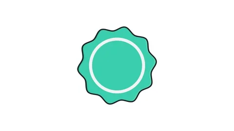 Check mark icon on a vibrant green background, symbolizing approval or comp.. 스톡 동영상 335259500