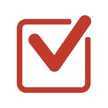 Check mark icon on white background. Stock Illustration