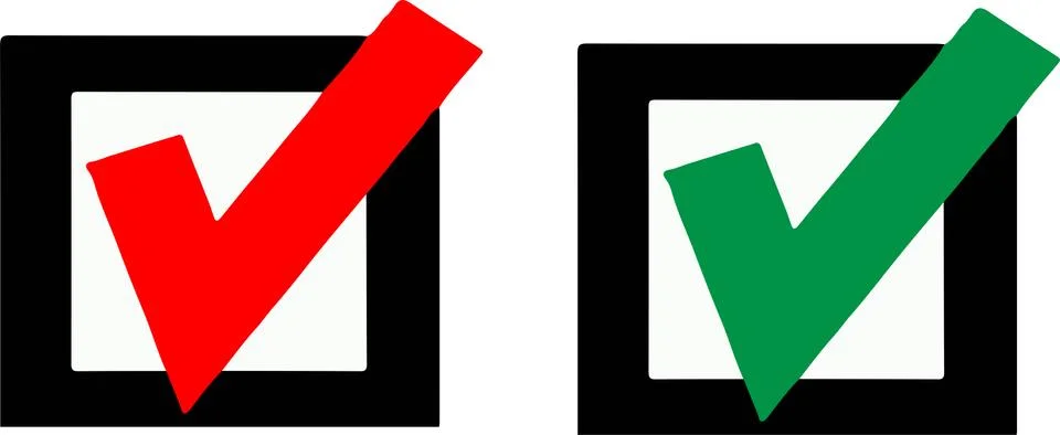 Check mark icon on white background Stock Illustration