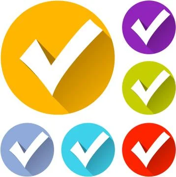 Check mark icons Stock Illustration