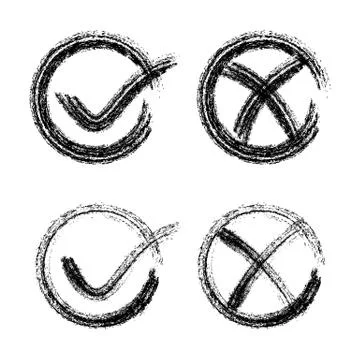 Check mark icons Stock Illustration