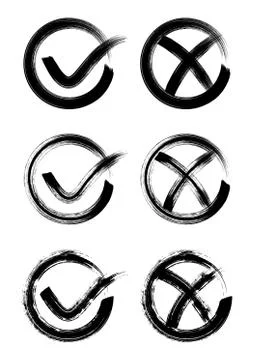 Check mark icons Illustration