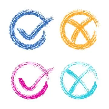 Check mark icons Stock Illustration