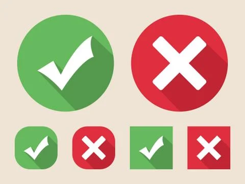 Check mark icons Stock Illustration