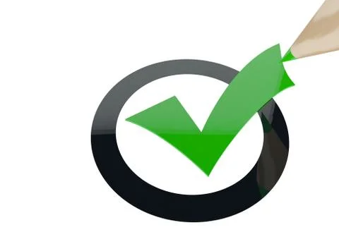 Check mark Stock-Illustration