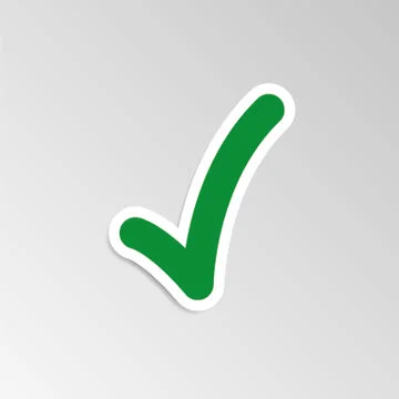 Check mark Stock Illustration