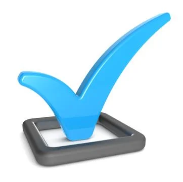 Check mark. Stock Illustration