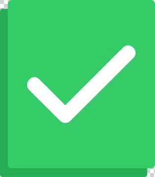 Check mark inside box 스톡 일러스트