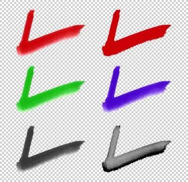 Check mark isolated on background Illustrazione stock