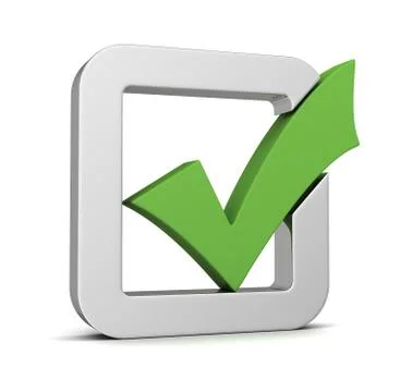 Check mark isolated Stock Illustration