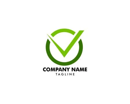 Check mark logo vector or icon Stock Illustration