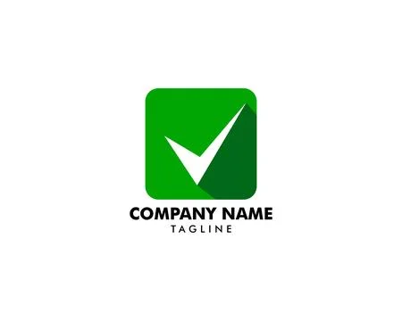 Check mark logo vector or icon Stock Illustration