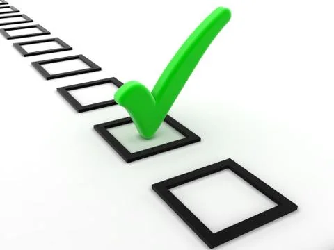 Check mark okey fail Stockillustratie