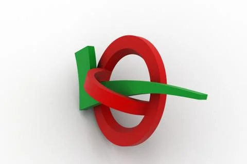 Check mark in prohibition sign Free Stock Illustration